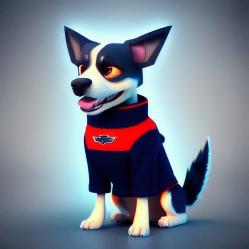 promotie kleding op een hond door ai gemaakt